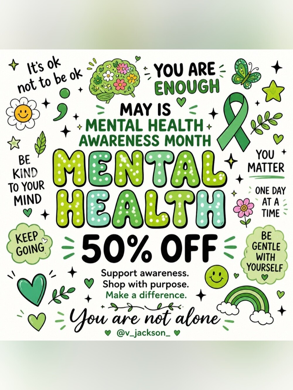 MAY IS MENTAL HEALTH AWARENESS MONTH 💚